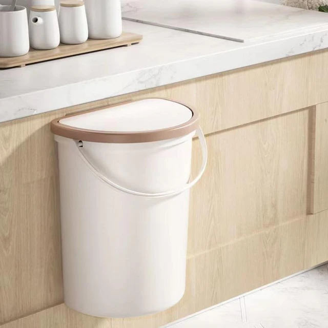 Hanging Garbage Bin Kitchen Cabinets Adhesive Garbage Can Wall