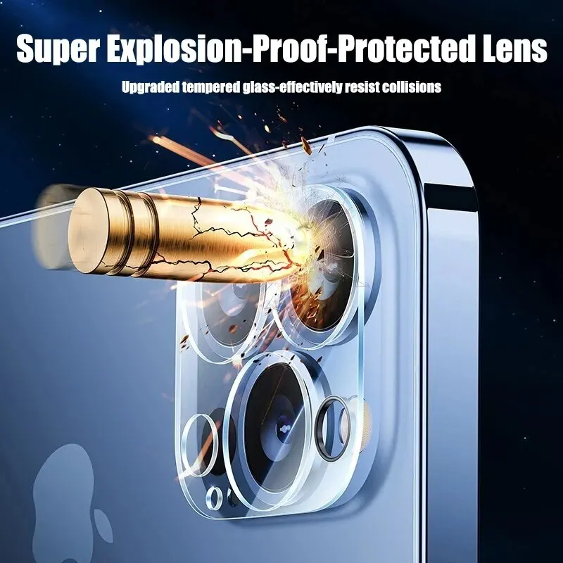 4PCS HD Back Camera Glass Protectors For iPhone 13 11 12 14 Pro Max Lens Protective Glass on iPhone 14 13 15 PRO MAX Camera Film 2