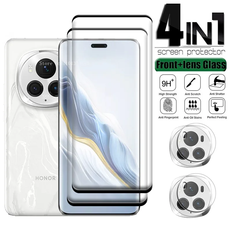 4-in-1 Tempered Glass Screen and Lens Protector - HD 9H Full Coverage