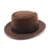 Classic Autumn Winte Soft Felt Pork Pie Hat Curved Brim Fedora Jazz Hat For Men Women Vintage Homburg Church Hat 11