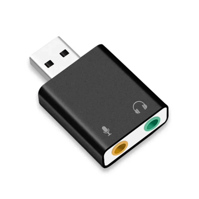 

1 шт. внешняя звуковая карта USB 2,0 7,1 CH виртуальный аудио адаптер преобразователь для ноутбука Аудио Звуковая карта адаптер