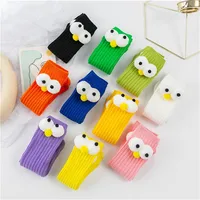 Baby Knee High Socks Soft Toddler Boys And Girls Tube Socks Funny Big Eye Tall Socks Stockings For Infants Kids Girls 2