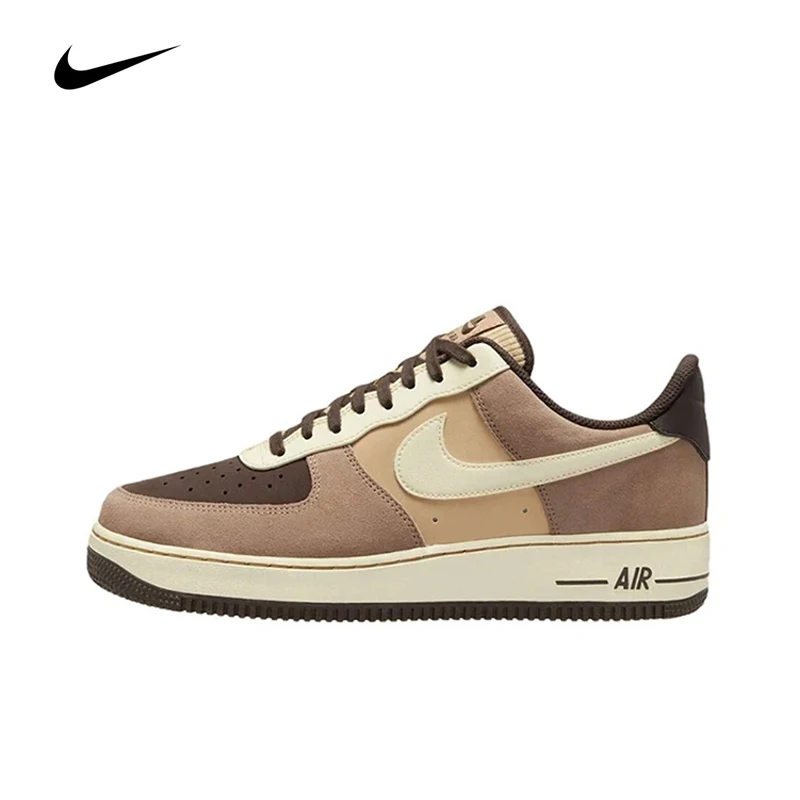 Scarpe Da Skateboard Originali Nike Air Force 1 Low Man Af1 Pure Classic Retro Style Rice Brown Sneakers Fb8878-200