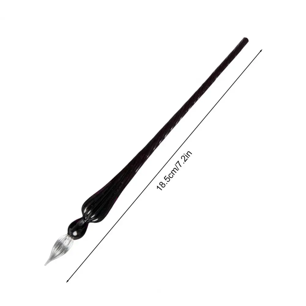 Glass Pen Calligraphy Comics Painting Beautiful Color Effects Dip Pen Smooth Lines Easy to Use Threaded Design Ink Dipping