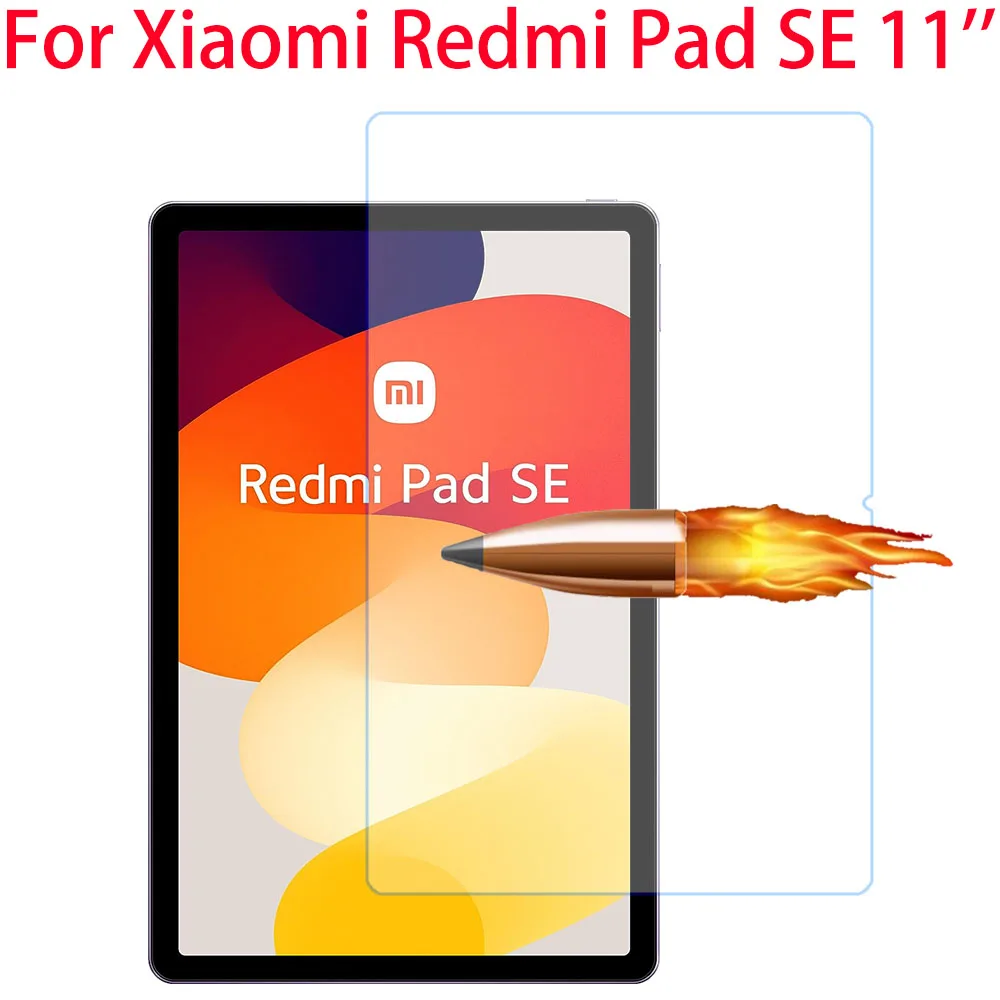 2 Pieces HD Scratch Proof Screen Protector Tempered Glass For Xiaomi Redmi Pad SE 11 inch 2023 Tablet Protective Film