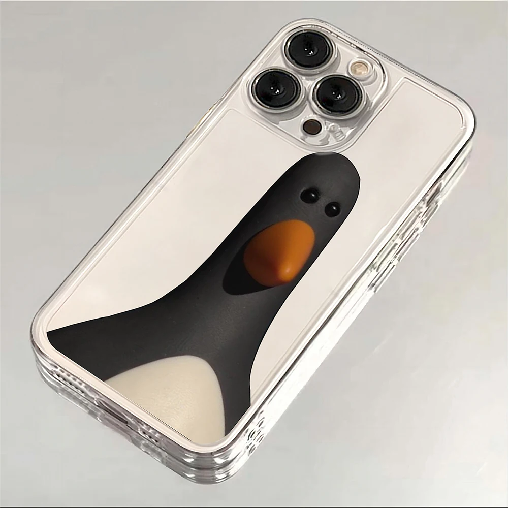 Charming Cartoon Duo Clear Soft TPU Phone Case