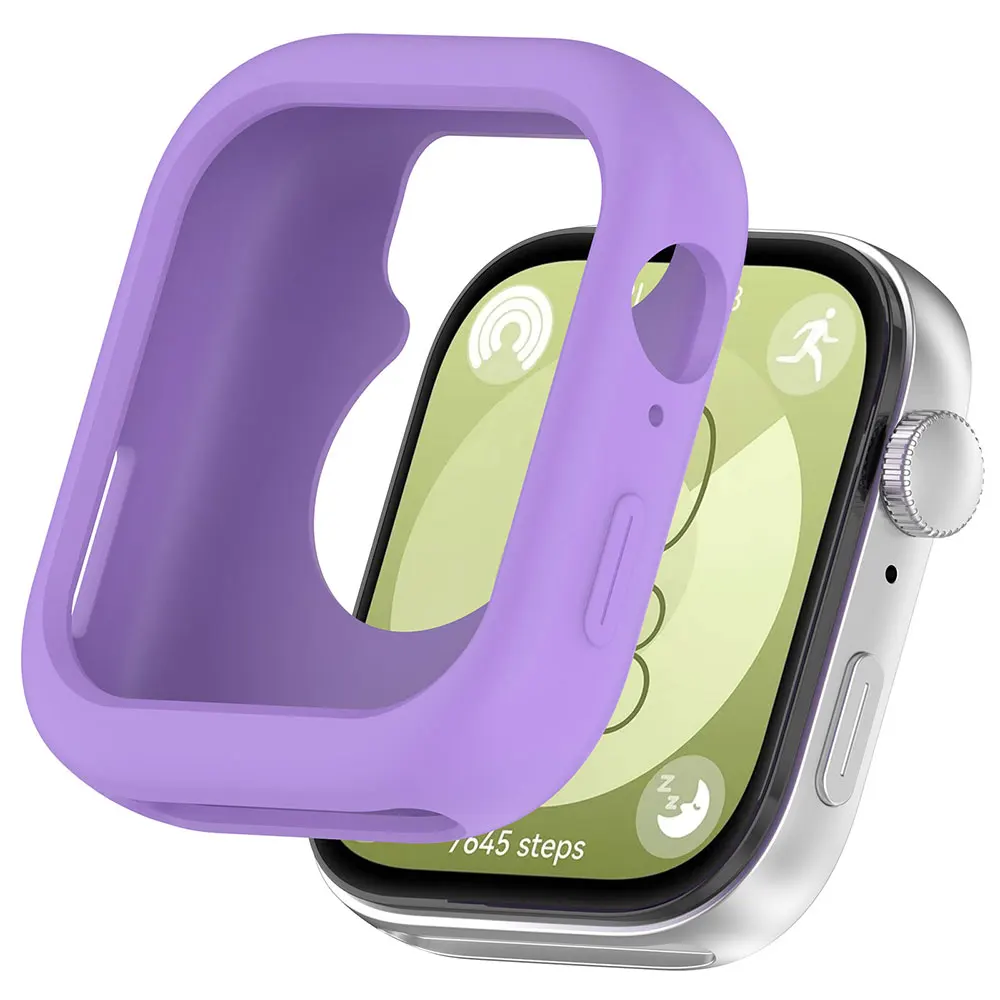 Silicone Watch Strap with Protective Case for Huawei Watch Fit 3: All-In-One Band and Screen Protector Combo