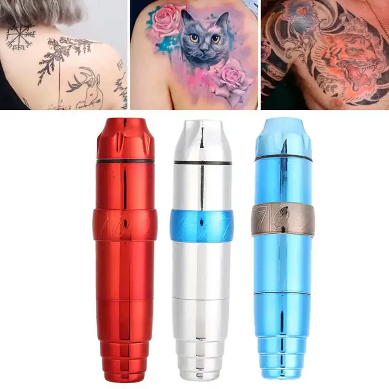 

Electric Tattoo Pen Machine RCA Interface Powerful Eyebrow Lip Permanent Makeup Tool Tattoo Gun With Hook Line Tattooist Salon