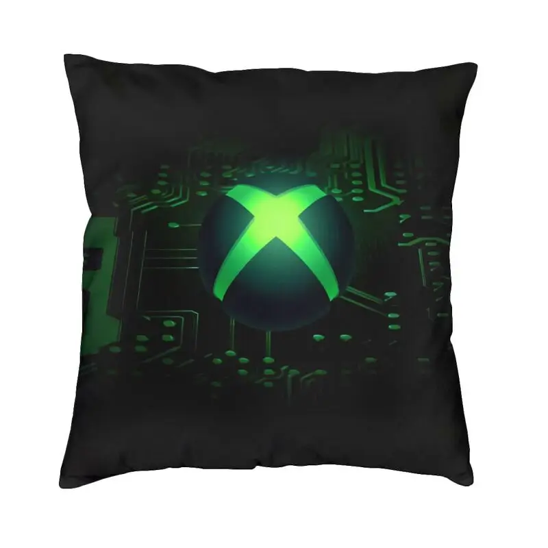Fashion Classic Xbox Gamer Square Throw Pillow Cover Home Decor 3D Double Side Print Gamer Gifts Fodera Per Cuscino Per Soggiorno