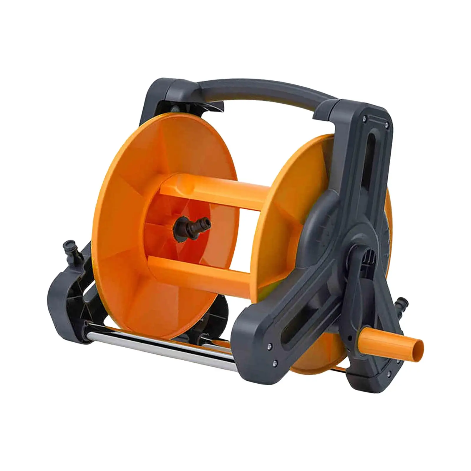 Compact Garden Hose Reel Stand with Hand Crank for Lawn Courtyards Garden -  AliExpress