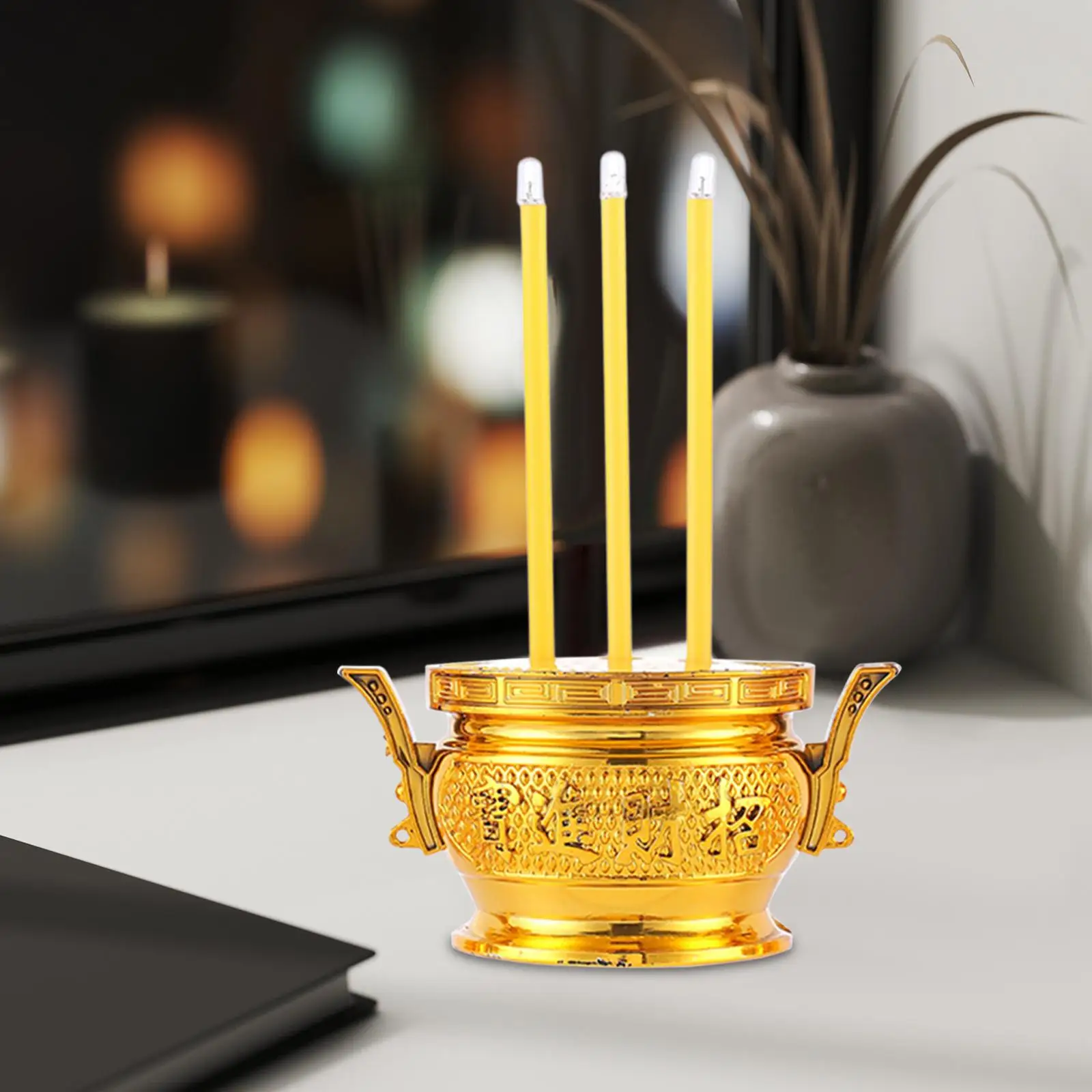 LED Electronic Incense Burner and Candle Lamp for Home Decor and Celebrations