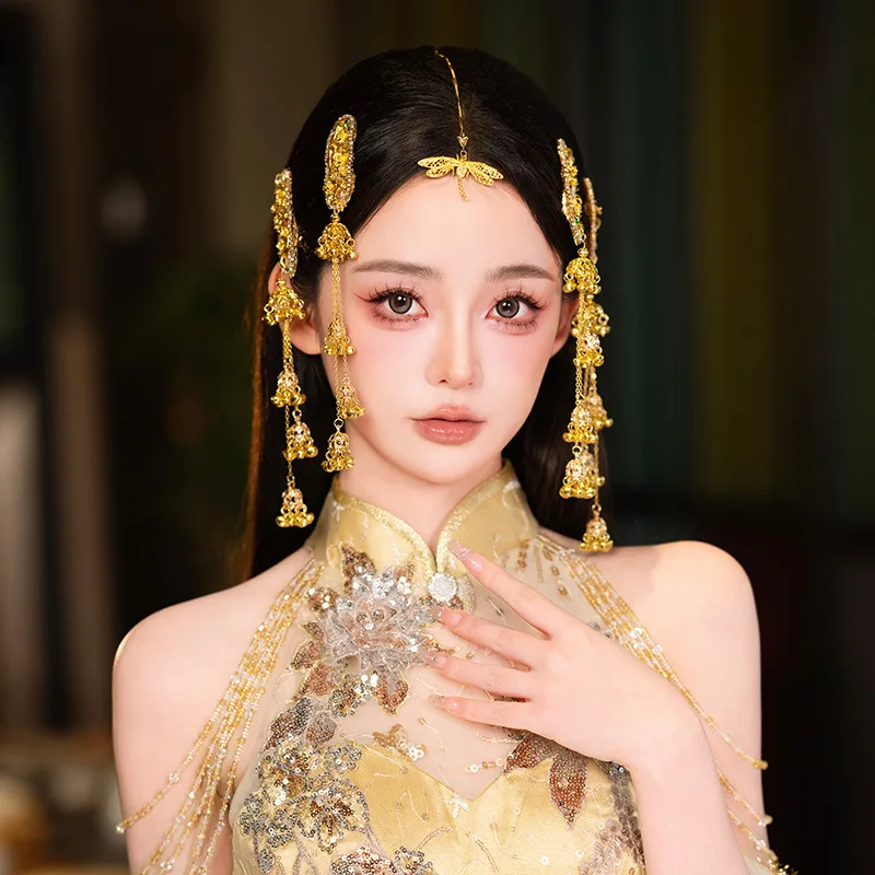 Chinese Style Gold Color Plated Long Chain Tassel New in  display picture 1