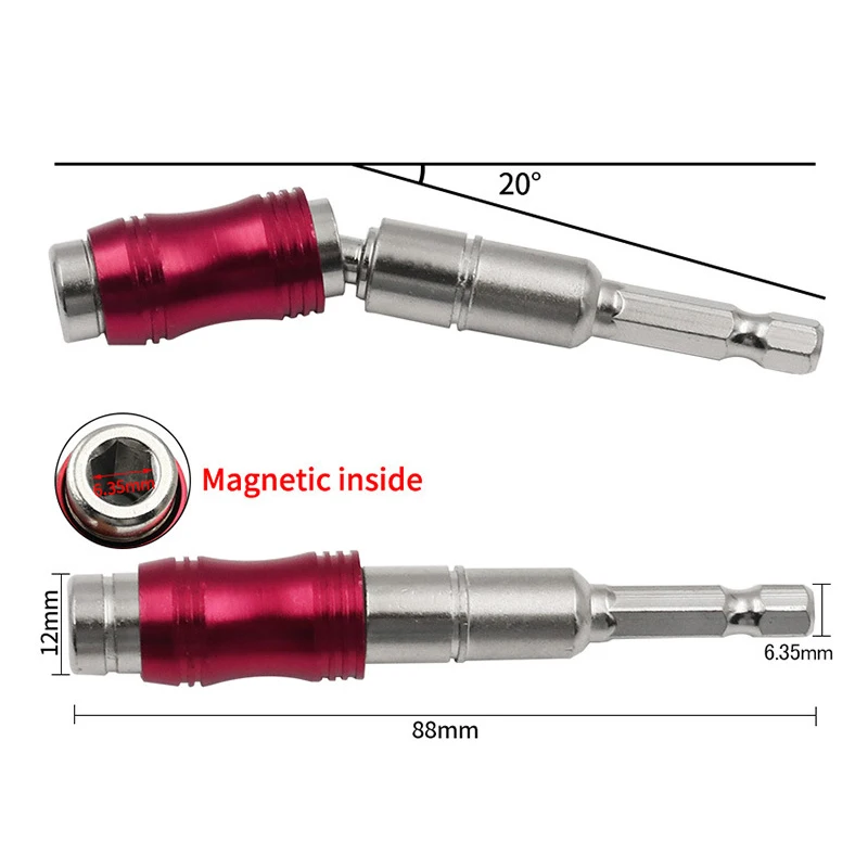 1/4 "Hex Magnetic Ring Screwdriver Bits Drill Hand Tools Drill Bit Extension Rod Quick Change Holder Drive Guide Screw Tip