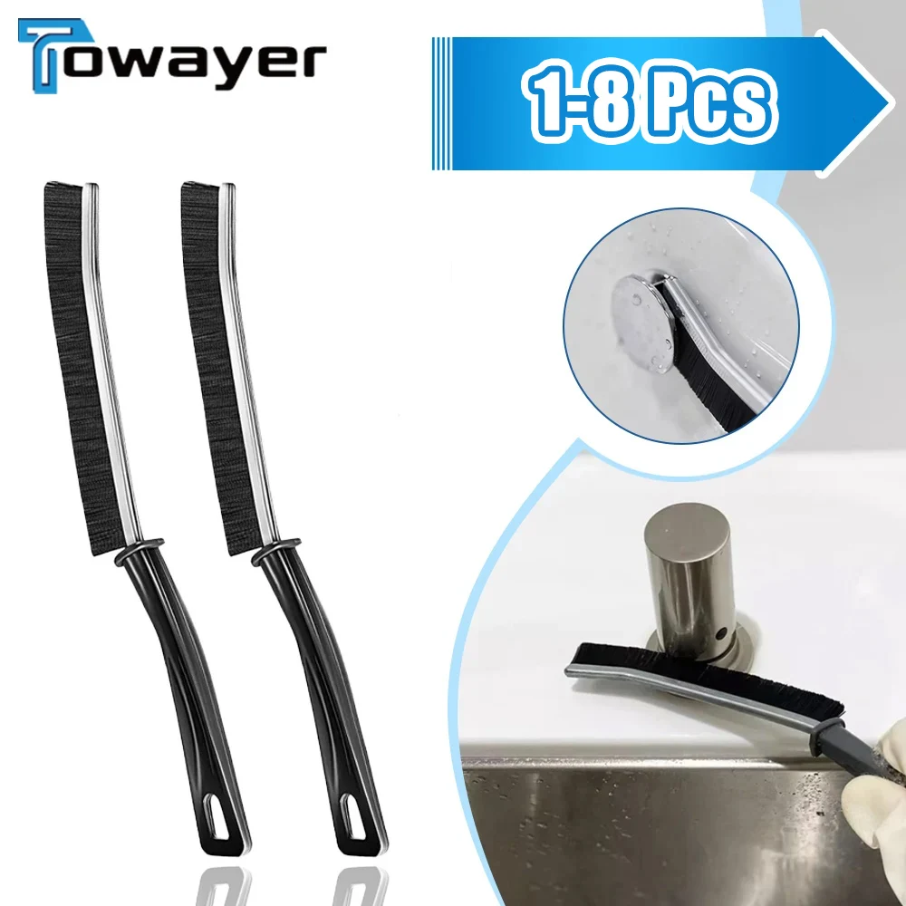 

Hard-Bristled Crevice Cleaning Brush Kitchen Toilet Dead Angle Scrubber Corner Tile Grout Joints Crevice Cleaning Brush Tools