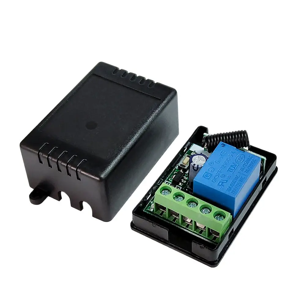 

5pcs rf433Mhz receiver Universal Wireless Remote Control Switch DC 12V 1CH Relay Receiver Module RF Transmitter 433 Mhz Controls