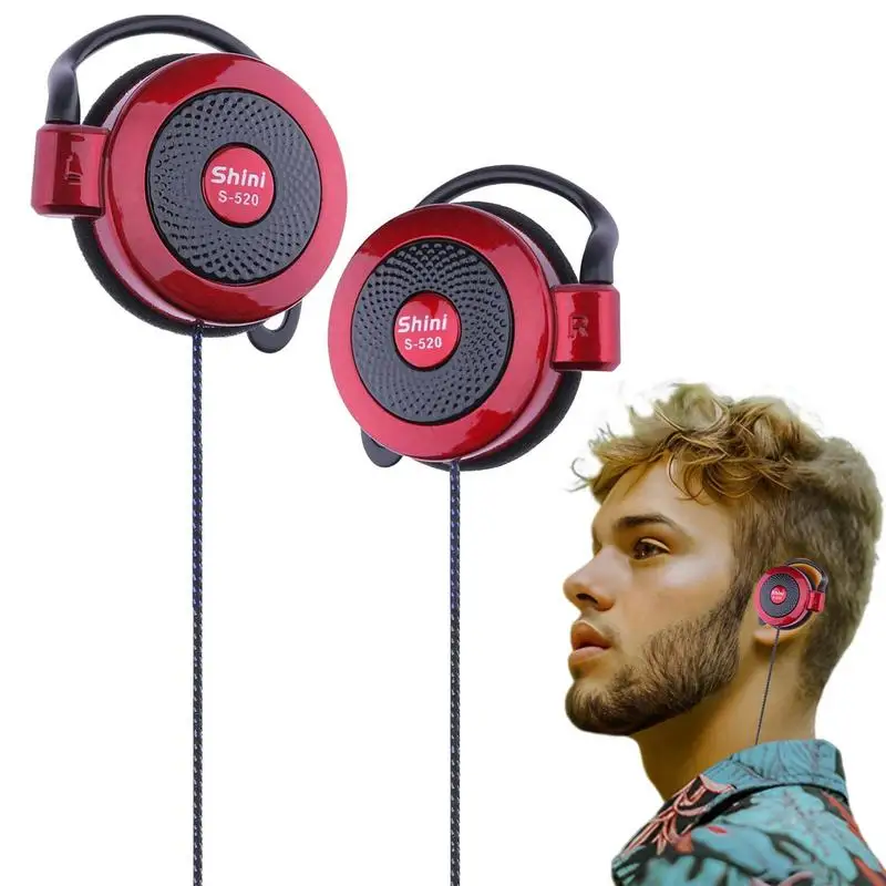 

For Shini S-520 Ear Hook Headset Fashion Ear-Hook Leisure Sports Headset For Men And Women Computer Games Headphones