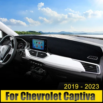 Per Chevrolet Captiva 2019 2020 2021 2022 2023 tappetini per cruscotto per auto evita la luce parasole tappetini protettivi antiscivolo anti-uv