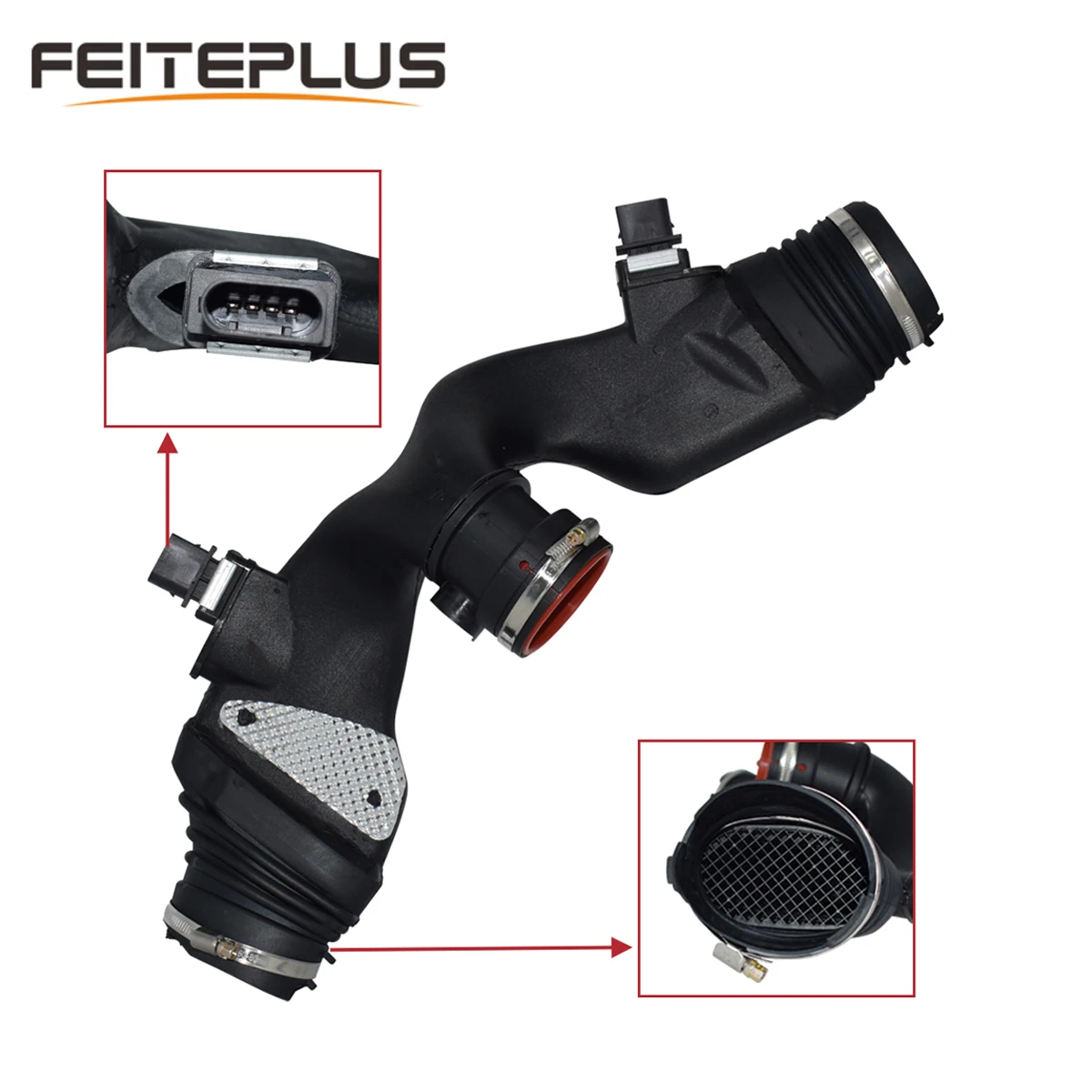 Engine Air Duct With Sensor Intake Manifold Air Mass Meter For Mercedes X164 W164 W211 W251