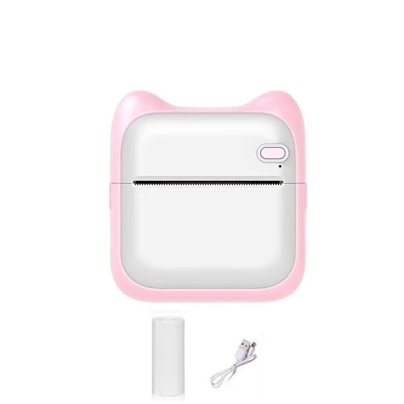 Portable MINI Wirelessly Bluetooth Printer Student Pocket Inkless Photo Label Memo Wrong Question Thermal Printer child Gift 6