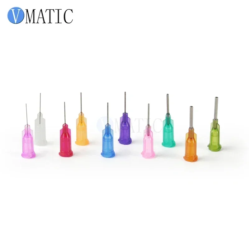 100Pcs 1/2'' Inch Spiral Interface Glue Dispensing Needle Tips