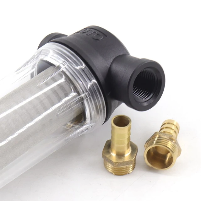 1/2 3/4 Inch Garden Watering Hose Filter Water Pipe Quick Connector  Irrigation System Impurity