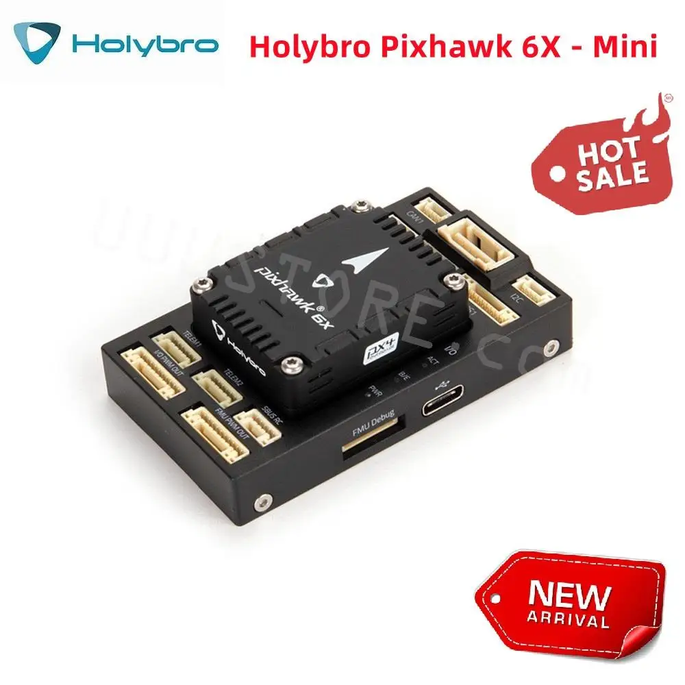 

2022 New Holybro Pixhawk 6X Mini Autopilot Flight Controller Baseboard PM02D Power Module M8N GPS for RC Multirotor Airplanes