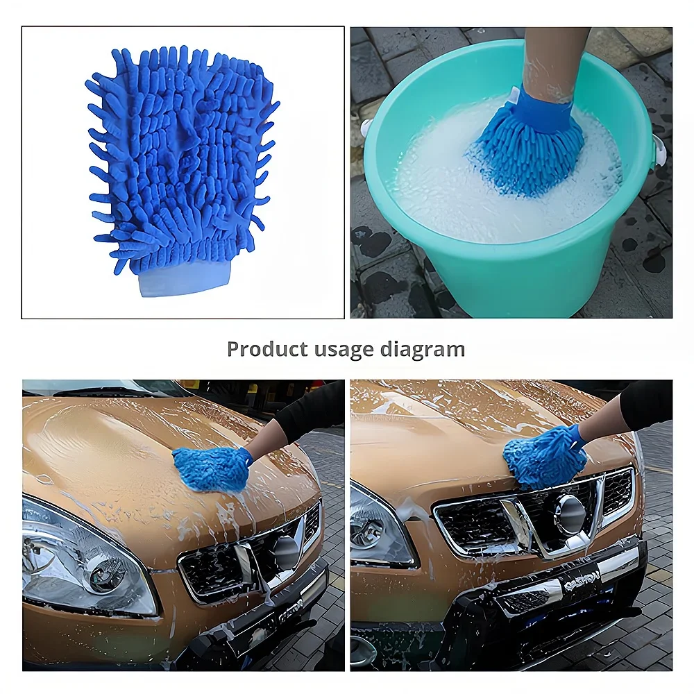 Car Washing Cleaning Glove Cloth 1X car cleaning gloves microfiber cleaning gloves microfiber washing gloves microfiber gloves