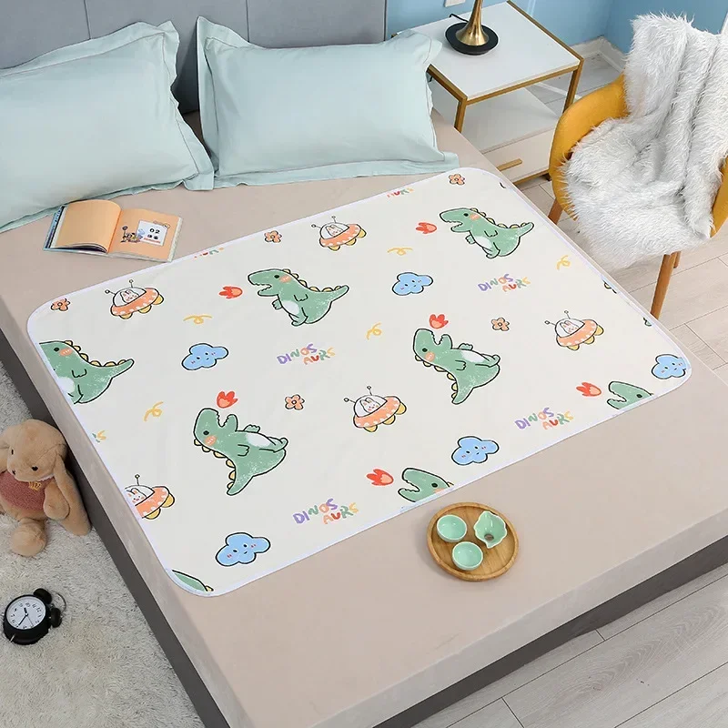 Diaper Changing Pad Diaper Changing Mat Mattress Urine Mat Waterproof Washable Mattress Urine Mat for Baby Toddlers Cute Cartoon Bed Protector Diaper Bedding Urine Pads Cloth Breathable