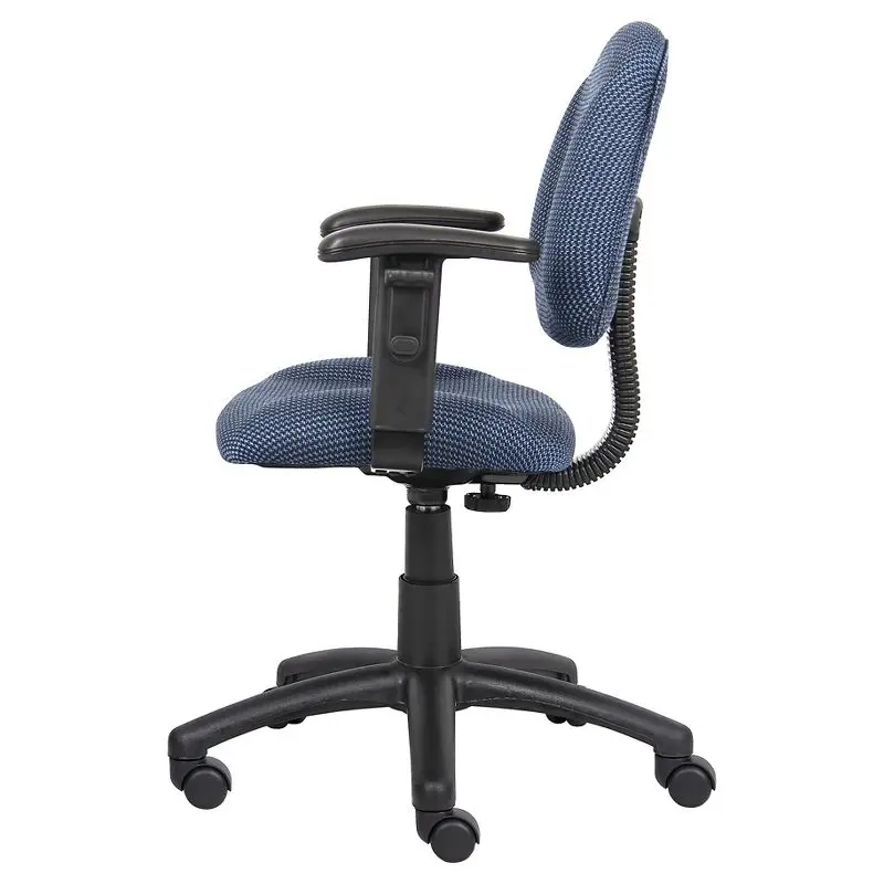 Enhanced Comfort Blue Deluxe Posture Chair with Adjustable Arms раскладушка jungle camp comfort blue 3 позиции blue 70730