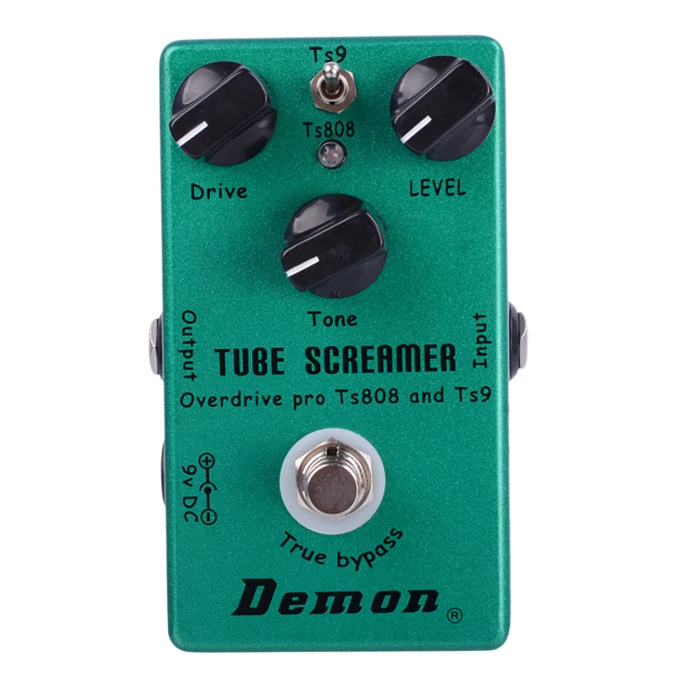 Demonfx Tube Screamer Guitar Effect Pedal 2 In 1 Overdrive Guitar Pedal True Bypass Accessori Per Chitarra
