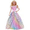 2023 Latest Dress Barbies Princess Dress +High Heels+Jewelry Suitable For 30cm Doll Accessories 1/6 BJD Clothes Doll House Gift 5