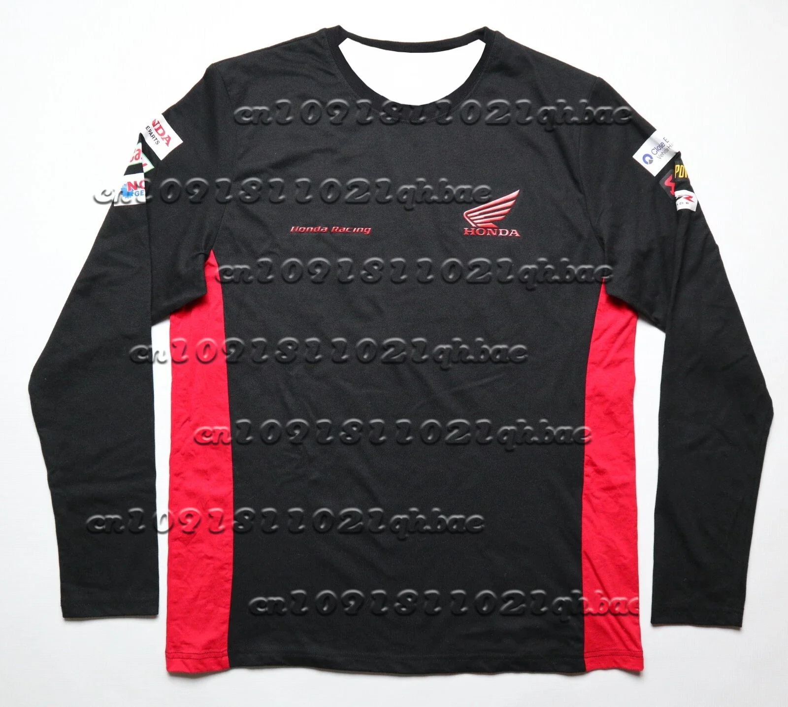 חליפת רכיבה לאופני הרים לגברים של Honda עם שרוולים ארוכים, נושמת ומהירה לייבוש, מתאימה לרכיבה בהרים.