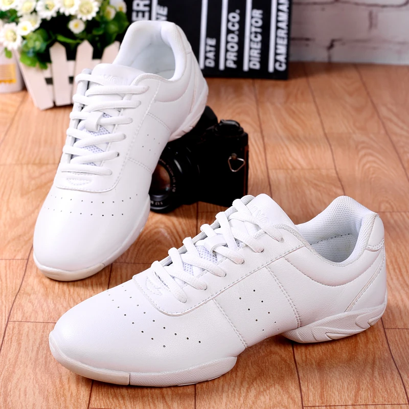 Dancing Shoes Cheerleading shoes Dance Jazz Shoes Soft Outsole Breath Dance Sneakers for Woman Practice Ladies