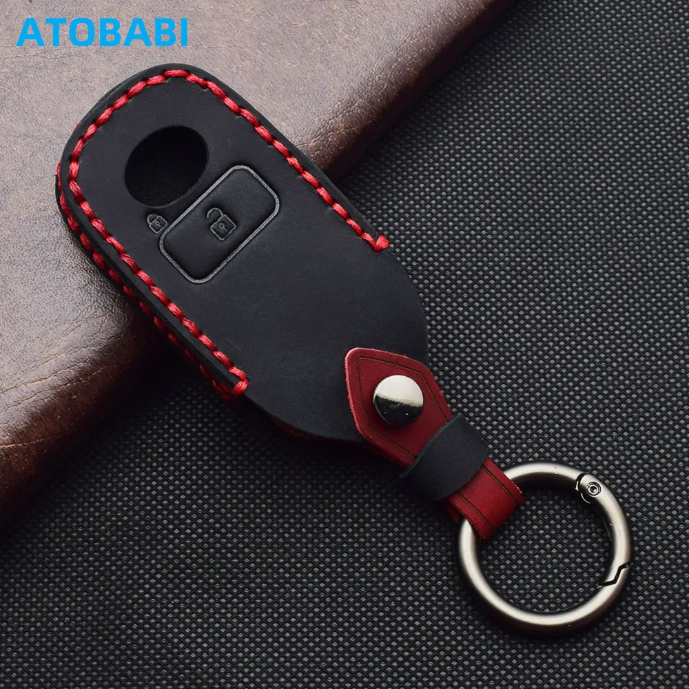 Leather Car Key Cover Remote Fob Case For Toyota 4Runner – 3-Button (Unbranded)