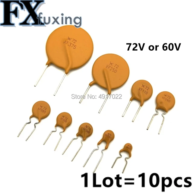 RXEF185, LITTELFUSE Rückstellbare Polymer-PTC-Sicherung 72V