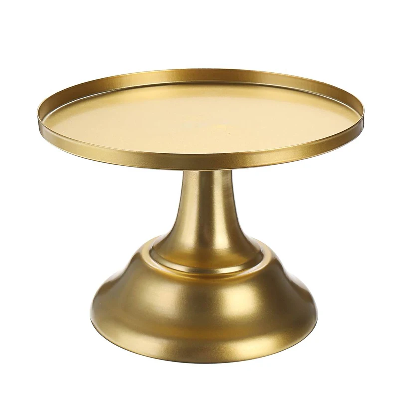 8 Inch Round Cake Stand Wrought Iron Exquisite Cake Rack Base Dessert Stand Round Display Wedding Birthday Cupcake Holder