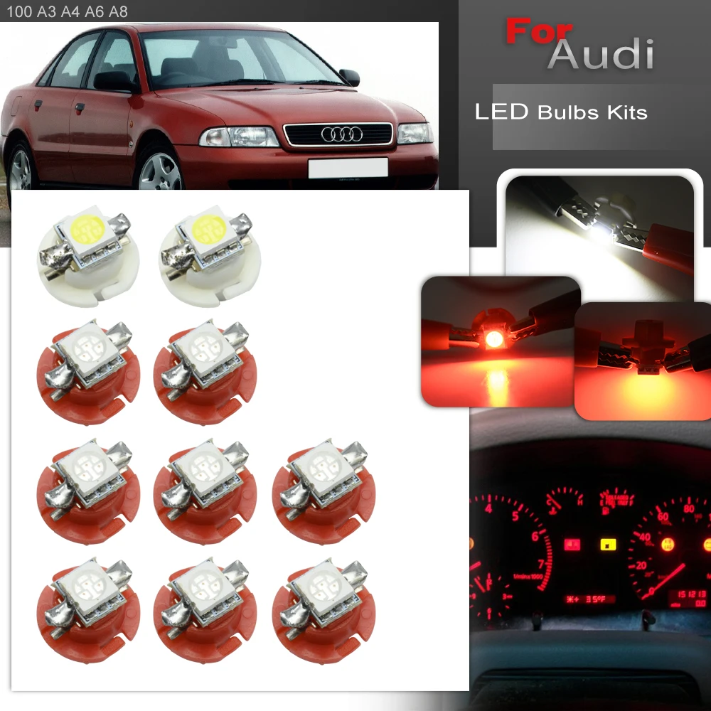 For Audi A3 8L A4 B5 A6 C4 C5 A8 D2 TT 8N V8 100 Coupe B3 Led Instrument Panel Gauge Cluster