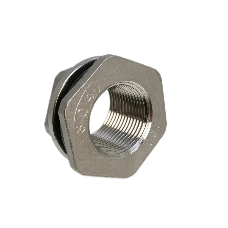 

1pc 304 Stainless Steel Water Tank Joint 1/2" 3/4" 1" 1.2" 1.5" 2" Female Thread Tank Interface Bucket Aquarium Drainage Joint