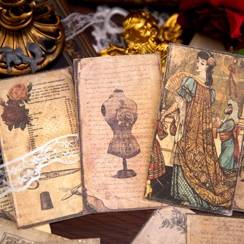 

Vintage Scrapbooking Material Paper Decor Hand Account Collage Material Aesthetic Notebooks Accessories Art Sketchbook Supplies
