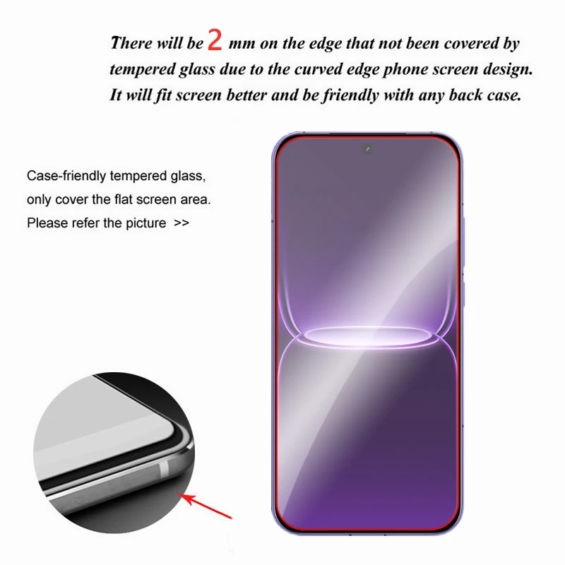 Enhanced Product Title:   
Premium Full Glue Clear Screen Protector and Lens Film - Tempered Glass Shield