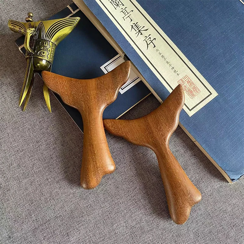 Guasha Board Sandalwood Meridian Acupuncture Massage Comb Guasha Board For Neck Shoulder Back Scraping Board Facial Lifting Tool