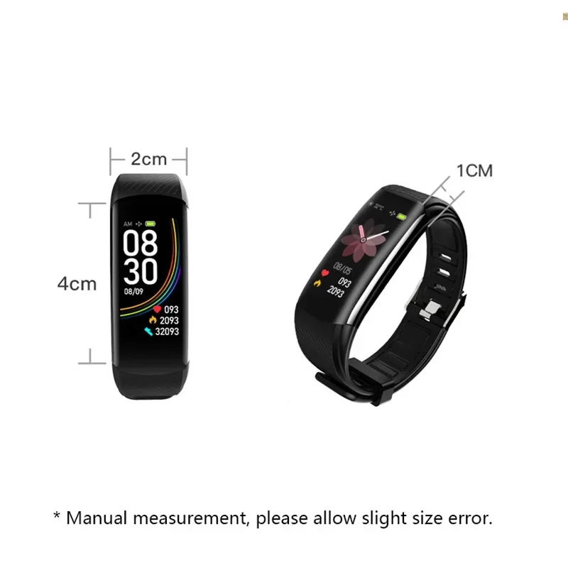 Fitness Bracelet For IOS Android Phone C6T Smart Watch Men Women Waterproof Wristband Body Temperature Monitor Smartwatch