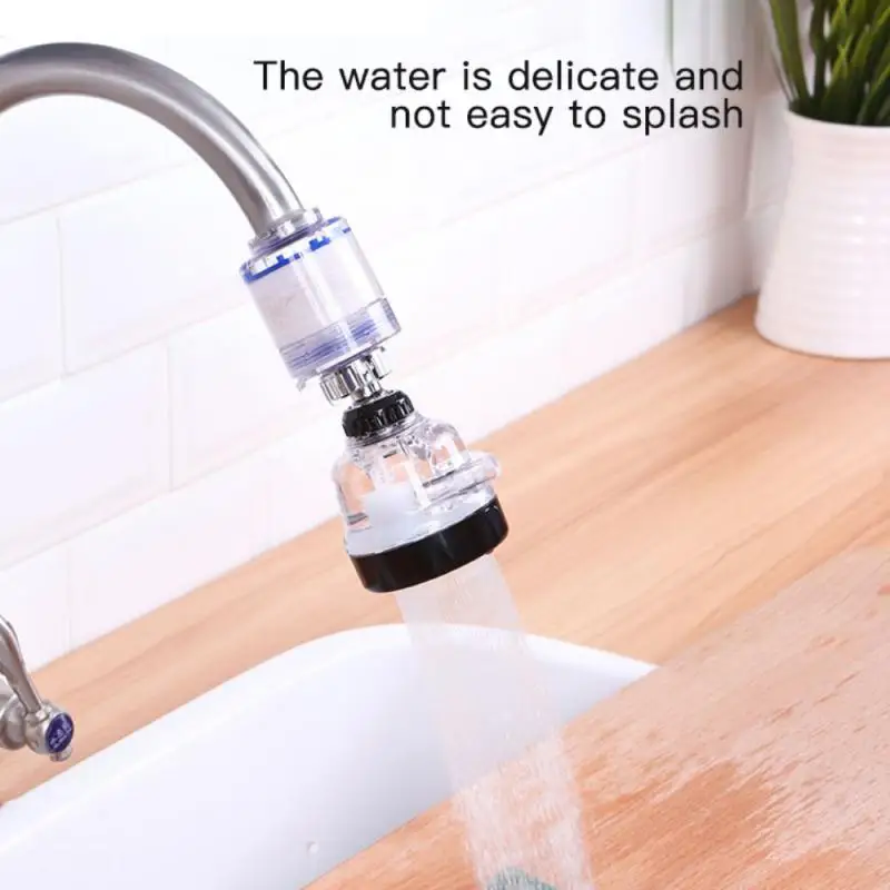 

Water Tap Shower Water Purifier Aerators Basin Faucets 360° Rotation Double Layer Filtration Third Gear Supercharging Water Tap