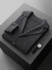Men' 100% Cashmere Sweater Coat Cashmere Pants Suit Autumn Winter Thick Soft Warm Cashmere Knitwear Smart Casual Cashmere Suit 3