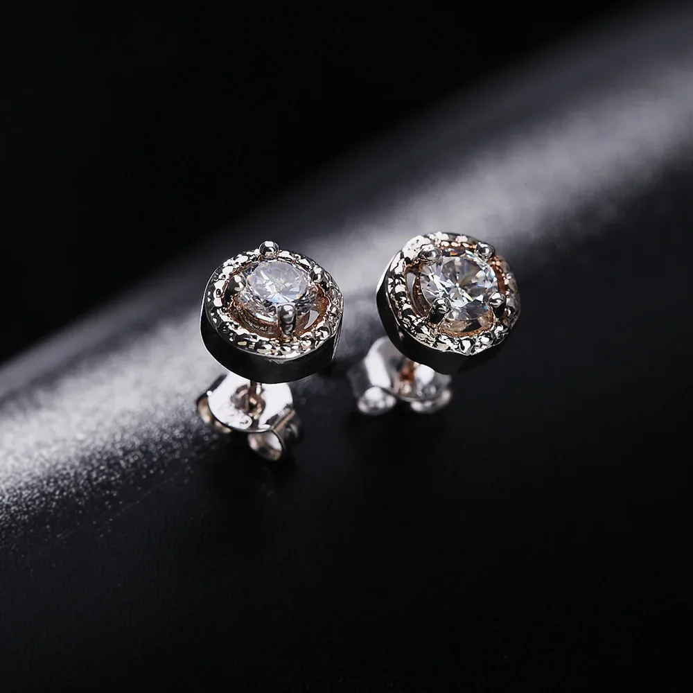 

Hot Popular diamond 925 Sterling silver personality Earrings for Women party Jewelry crystal Ear studs fashion Christmas Gifts