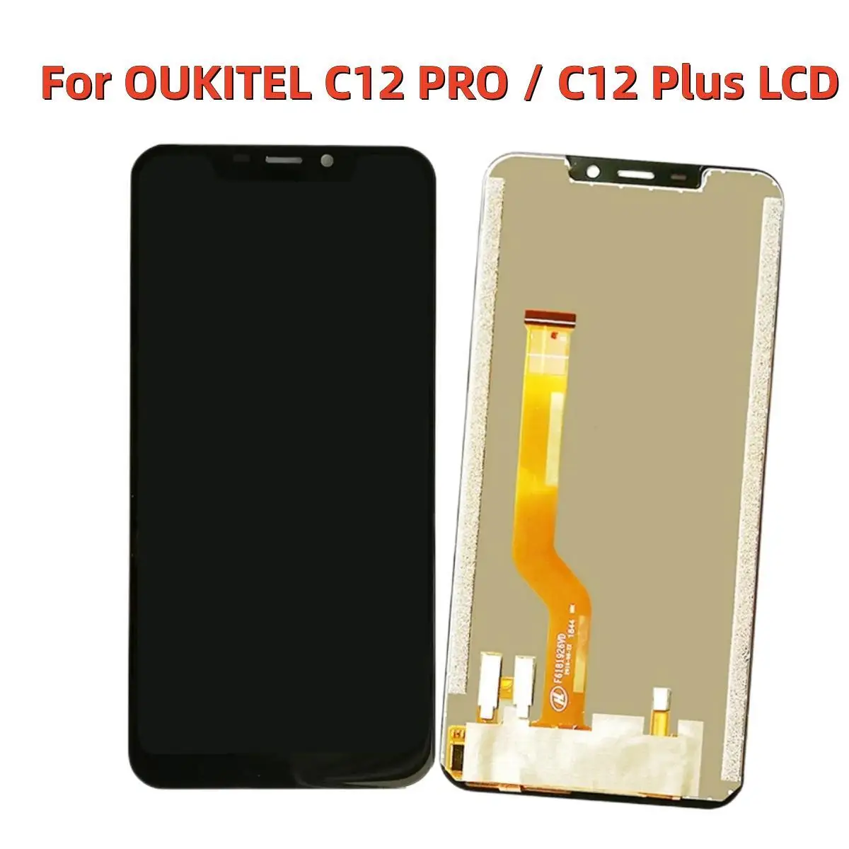 

ЖК-дисплей 6,18 дюйма для OUKITEL C12 PRO / C12 Plus + сменный сенсорный экран для OUKITEL C12PRO, аксессуары для экрана телефона + клей