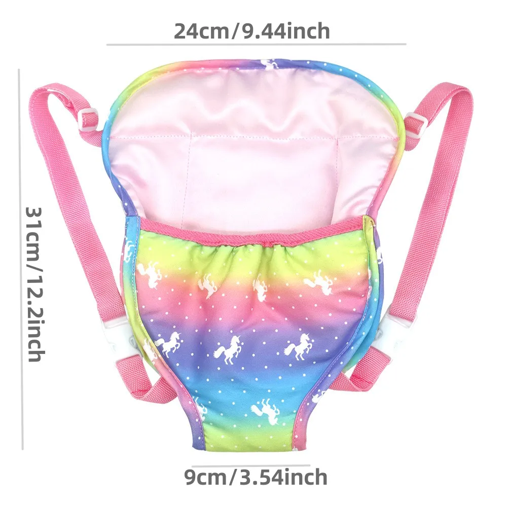 Sac à dos de poupée pour poupées de 43cm, Mini sac de transport, costume pour bébé né, adapté aux poupées de 18 pouces, cadeau d'anniversaire pour fille - AliExpress