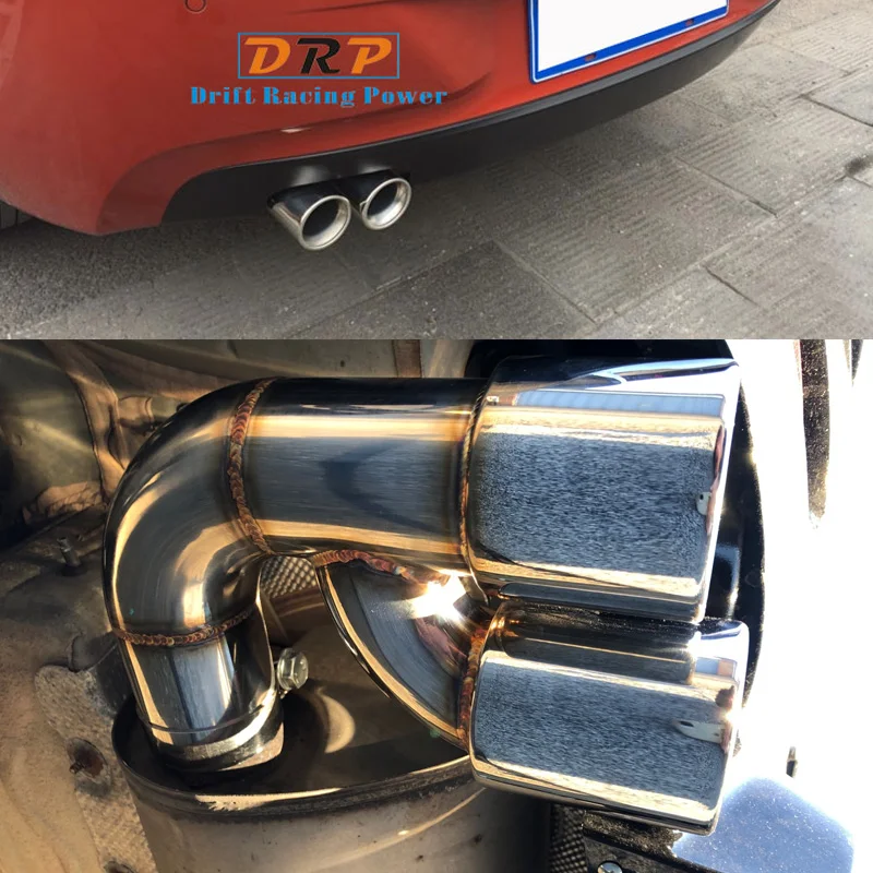 Dual Exhaust Tip For BMW F20 F21 116i 118i 120i 116i 2013-2015 1 Series Stainless Steel Twin Exhaust Pipe Muffler Tip Tailpipe 1