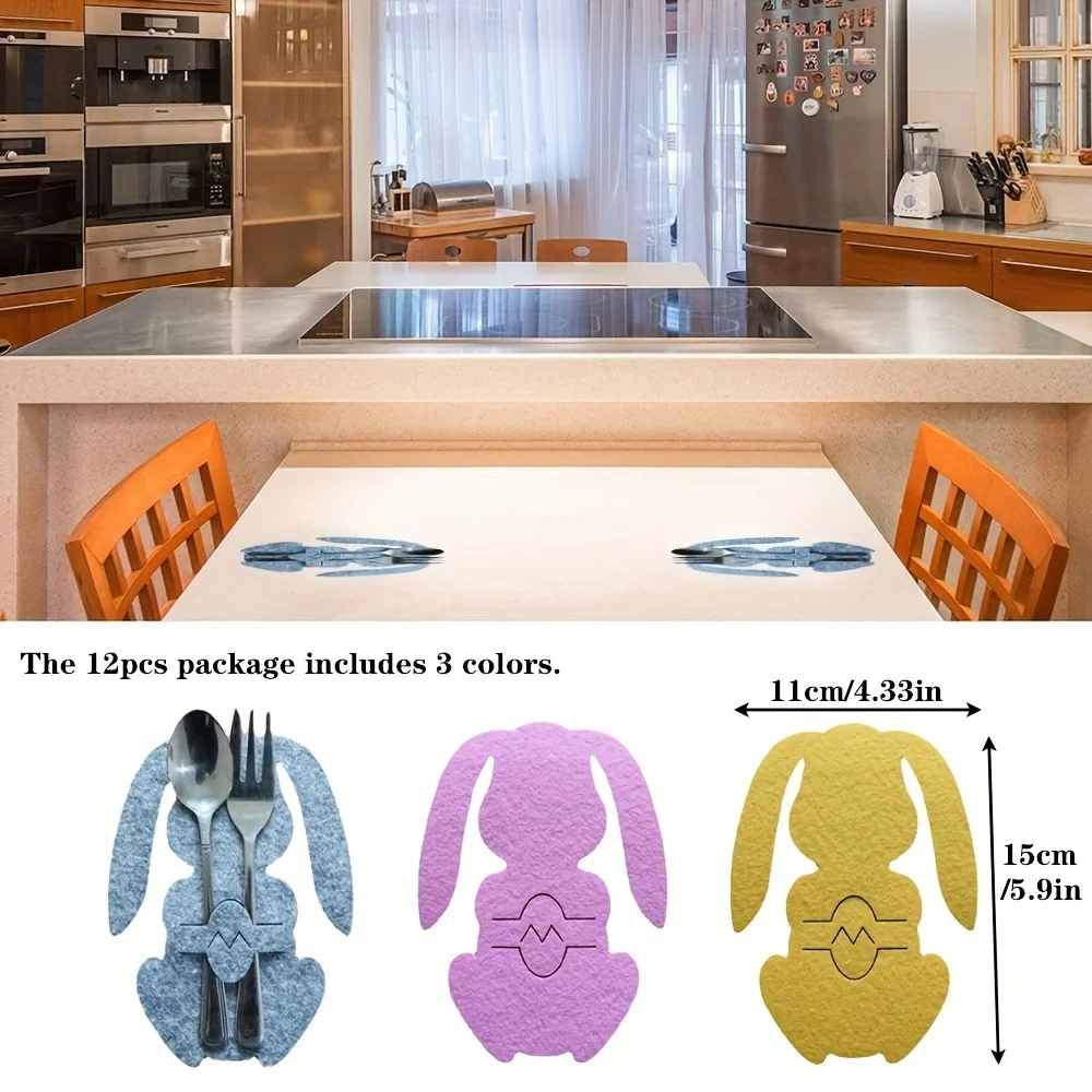 Easter Bunny Cutlery Holders 6