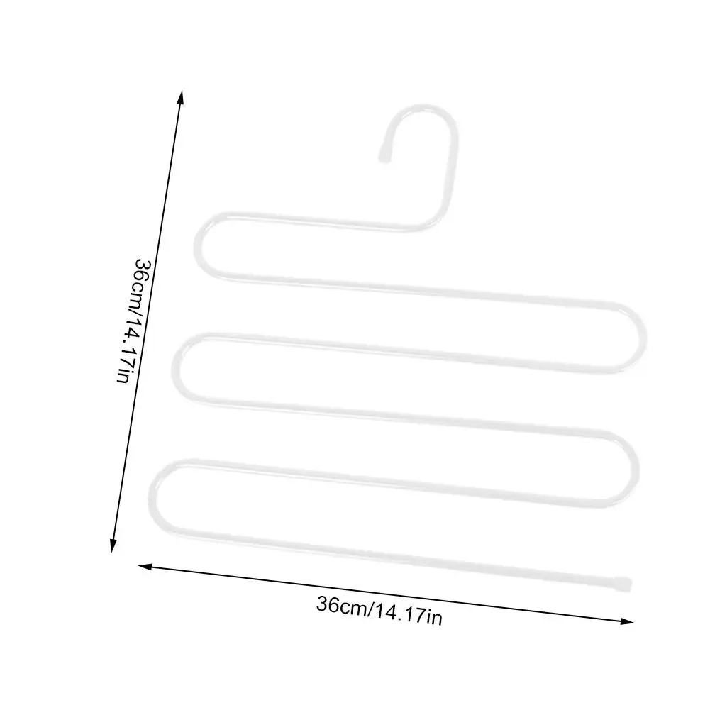5 слоев, железные вешалки для одежды, S-образные вешалки для хранения брюк, быстрая многослойная вешалка для хранения одежды